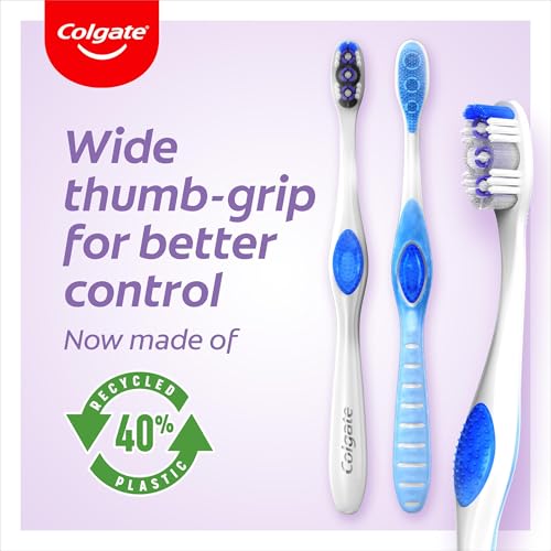 Colgate 360 Sensitive Pro-relief Extra weiche Zahnbürste mit weichen Borsten für empfindliche Zähne und Zahnfleisch, 1 Packung, Farbe kann variieren – Bild 6