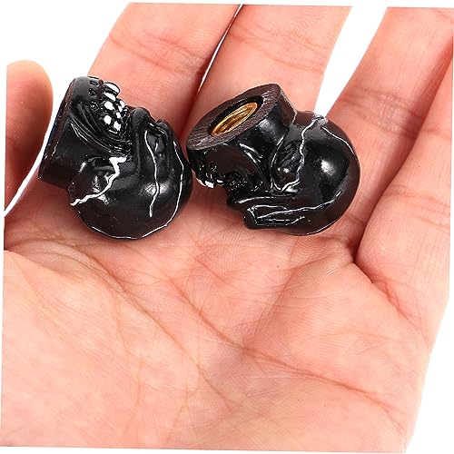 LIOOBO 4 piezas tapas de válvula para neumáticos de coche, tapas de presión de aire fáciles de instalar para motorbike, cubiertas para boquillas de neumáticos miniatura 6