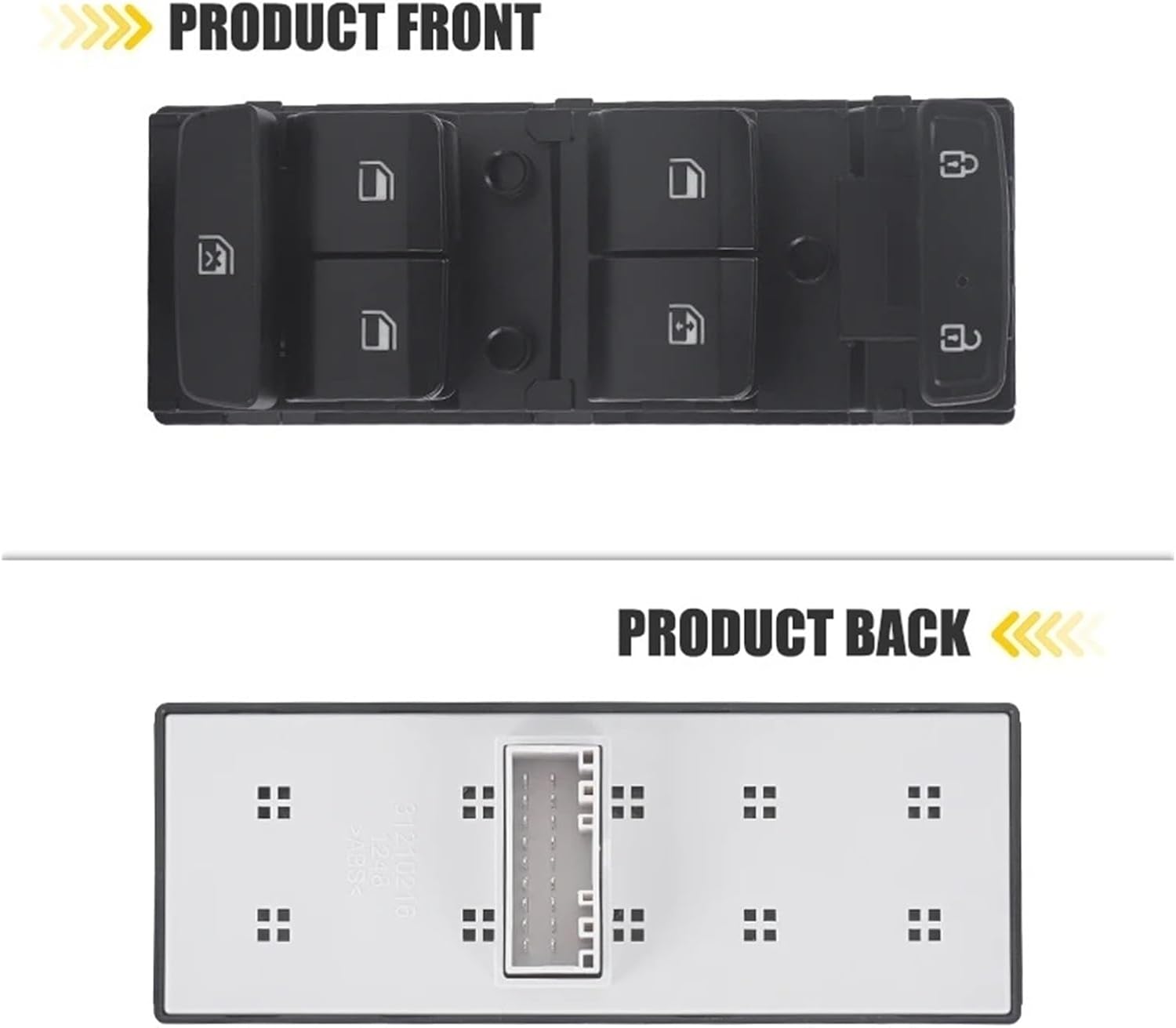 RHD Driver Side Front Right Electric Power Master Window Switch Button Compatible For Hyundai I10 2020-2024 93571-K6120NNB 93571K6120NNB