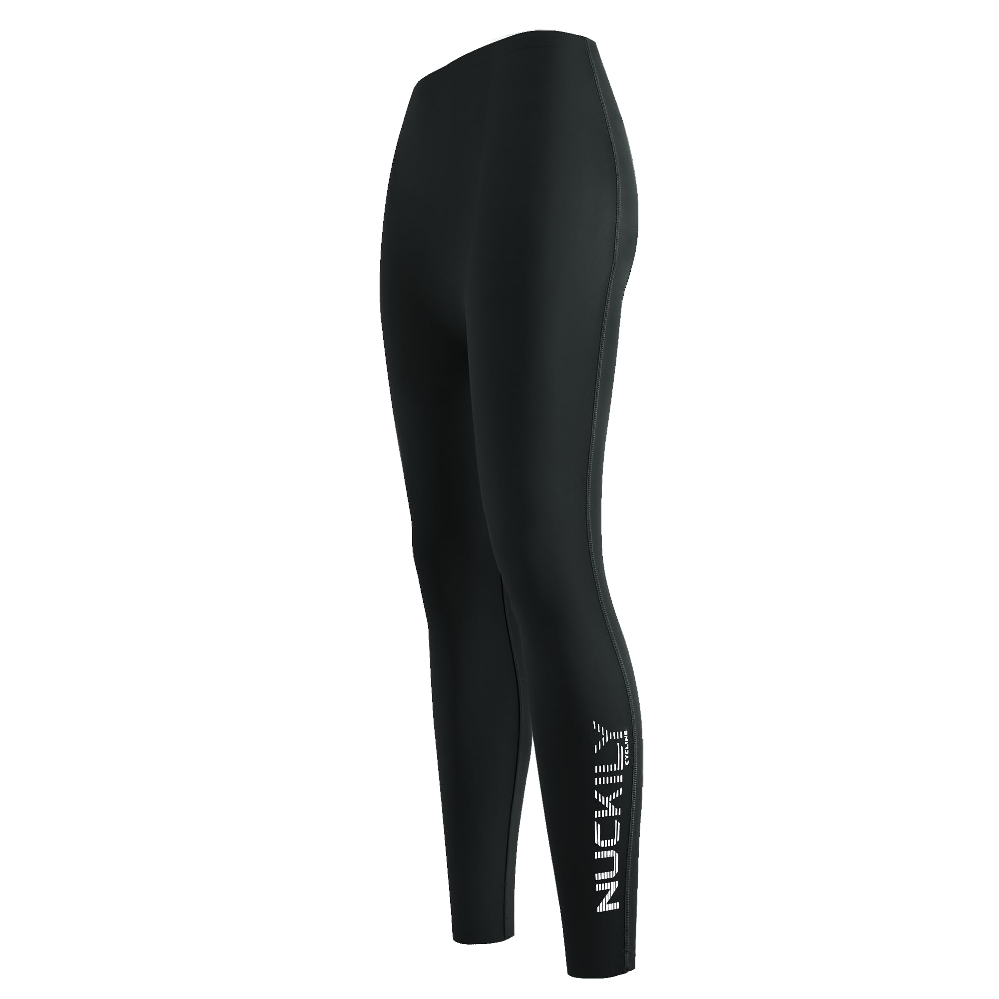 NUCKILY Pantaloni lunghi da ciclismo da donna, con imbottitura 4D, pantaloni da ciclismo a vita alta, per equitazione su strada su ghiaia