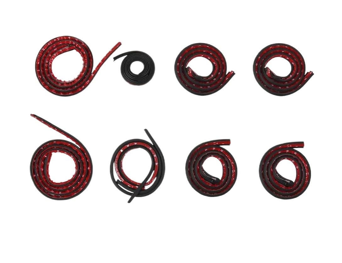 Compatible for Toyota RAV4 2009-2025 Door Seal Soundproof Kit Rubber Weather Strip Wind Noise Reduction(20-25)