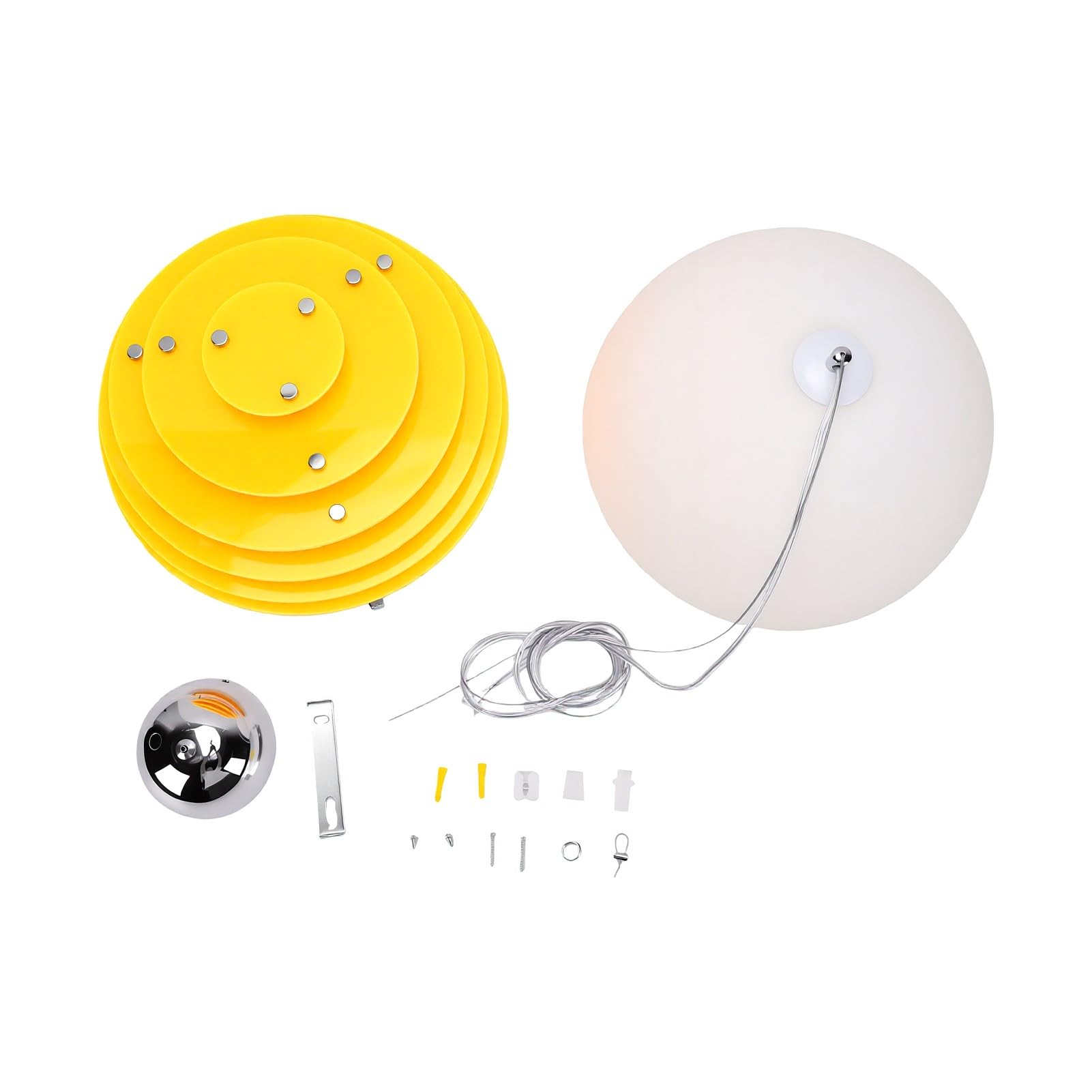 FTVOGUE Lampada Pendant per Cura degli Occhi, Globus Fixture Cablata, 1 | Luce calda ad alta luminosità, Riduce l\'affaticamento degli occhi, Arredamento moderno ed elegante, Compatibile con