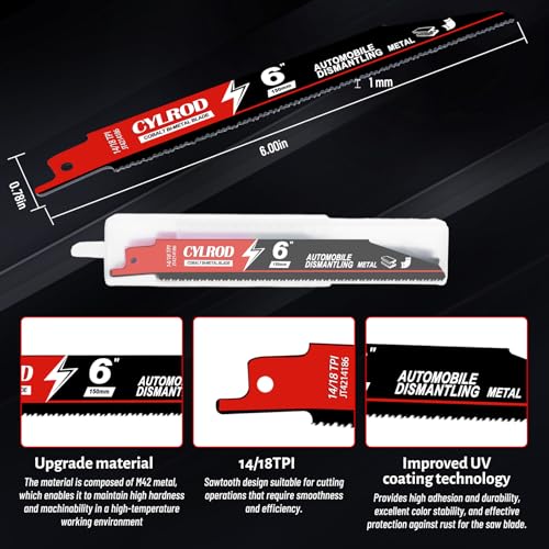 Cylrod M42 Cobalt Bi-Metal Saw Blades