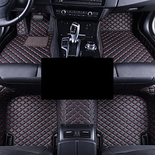 Tapis de sol voiture personnalisés Civic 2009 intérieur cuir noir rouge