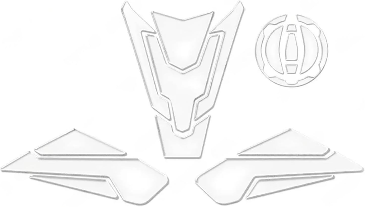 Motorcycle Tank Sticker Motorcycle Accessories Fuel Tank Pad Stickers 3D Transparent Protection Decals for KAW&A&SAKI Z900 2017-2025.