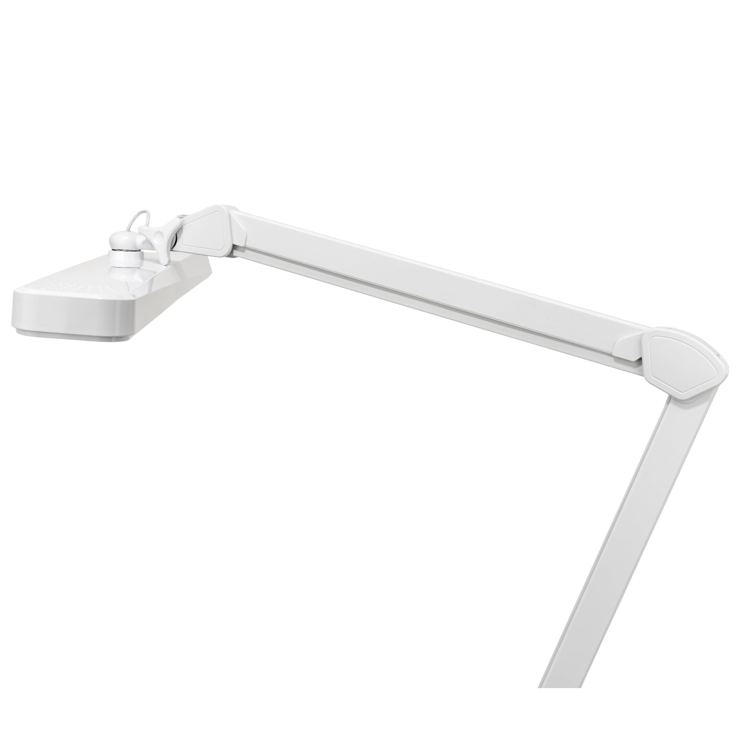 SEMPLIX LED Arbeits-Tischlampe weiß (324 LED/dimmbar in 5 Stufen/Tischklemme)
