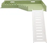 Plataforma de Jogo de Hamster, Plataforma de Hamster de Plástico Com Escada, Plataforma de pé de Pequenos Animais, Brinquedos de Plataforma de Suporte de Hamster, Plataforma de