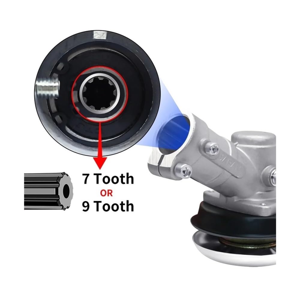 26mm/28mm 7/9 Dientes Caja de Cambios Cabezal de Engranaje desbrozadora Hierba reemplazar pomo de Palanca de Cambios Piezas de cortacésped Herramienta de jardinería(28mm 9t)