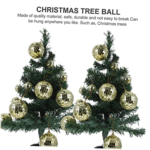 Christmas tree decoration : lot de 72 balles suspendues disco