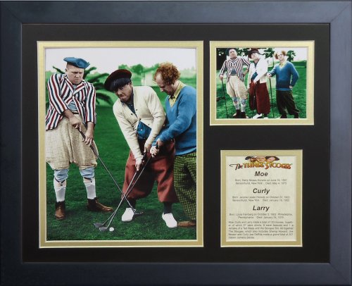 Cadre photo Les Trois Stooges Golf 11x35.6 cm sous licence officielle