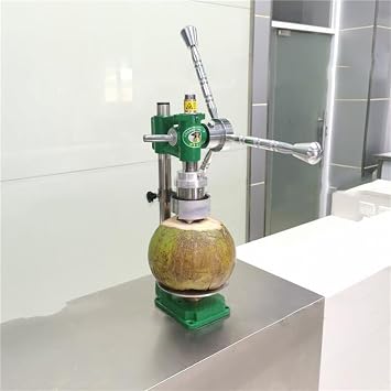 Manual Coconut Opener Stainless Steel Coconut Punching Machine Young Coconut Driller Save Effort Drilling Hole for Coco Milk