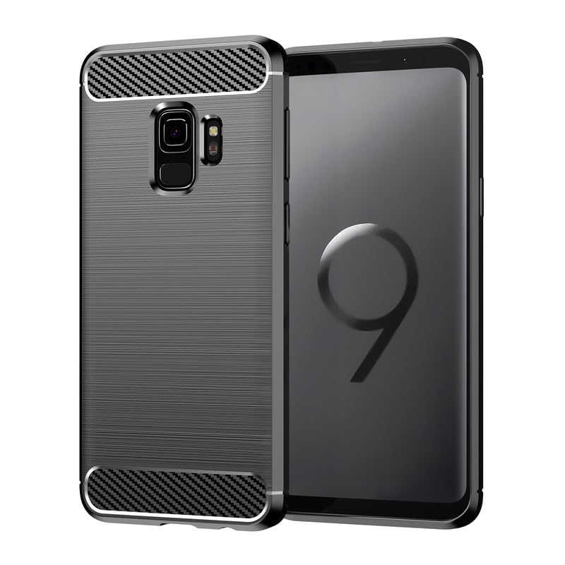 Image of Hybrid Carbon Fiber Back Case for Samsung Galaxy S9 (Black)