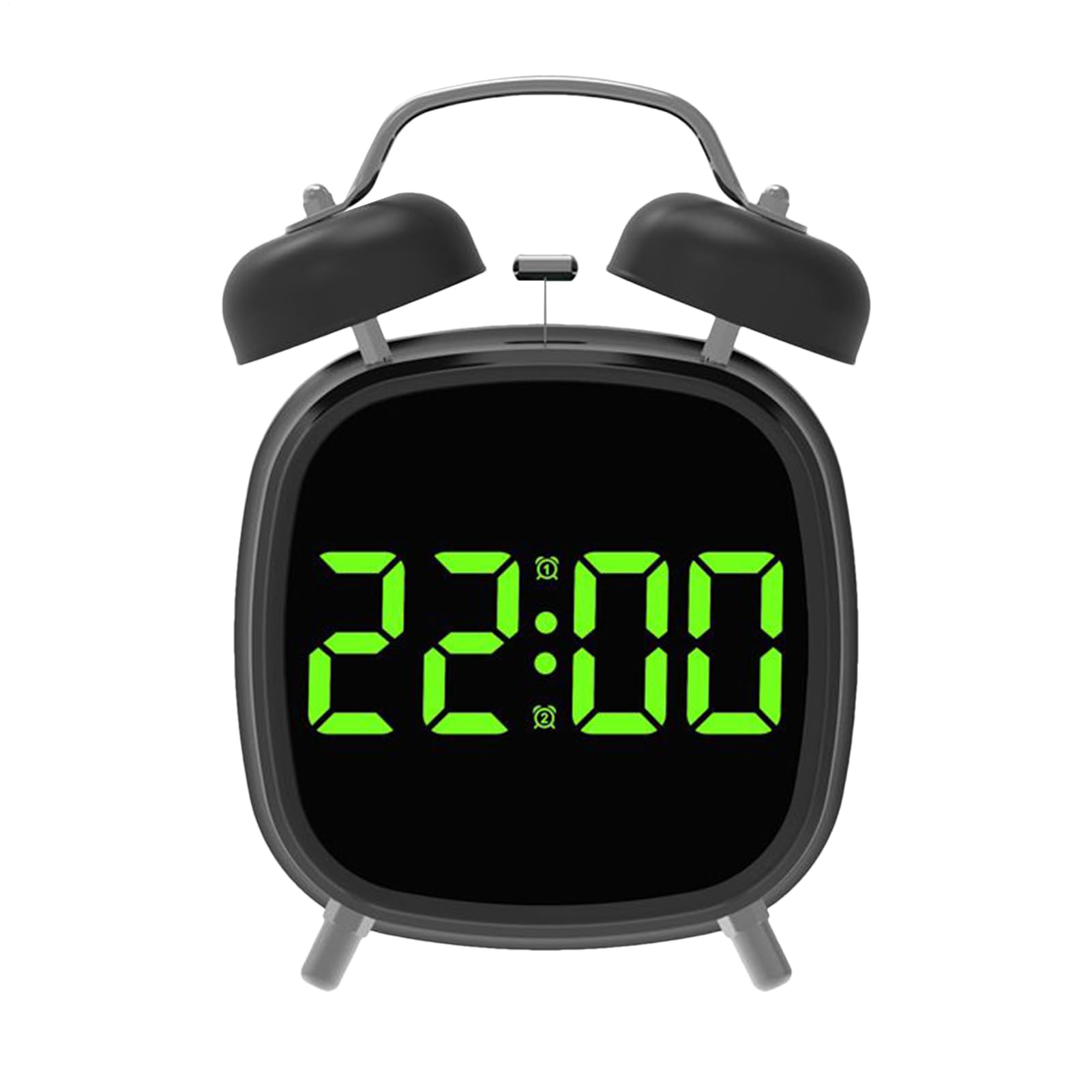 Despertador de sueño pesado digital con ruido fuerte y luz LED para dormitorios