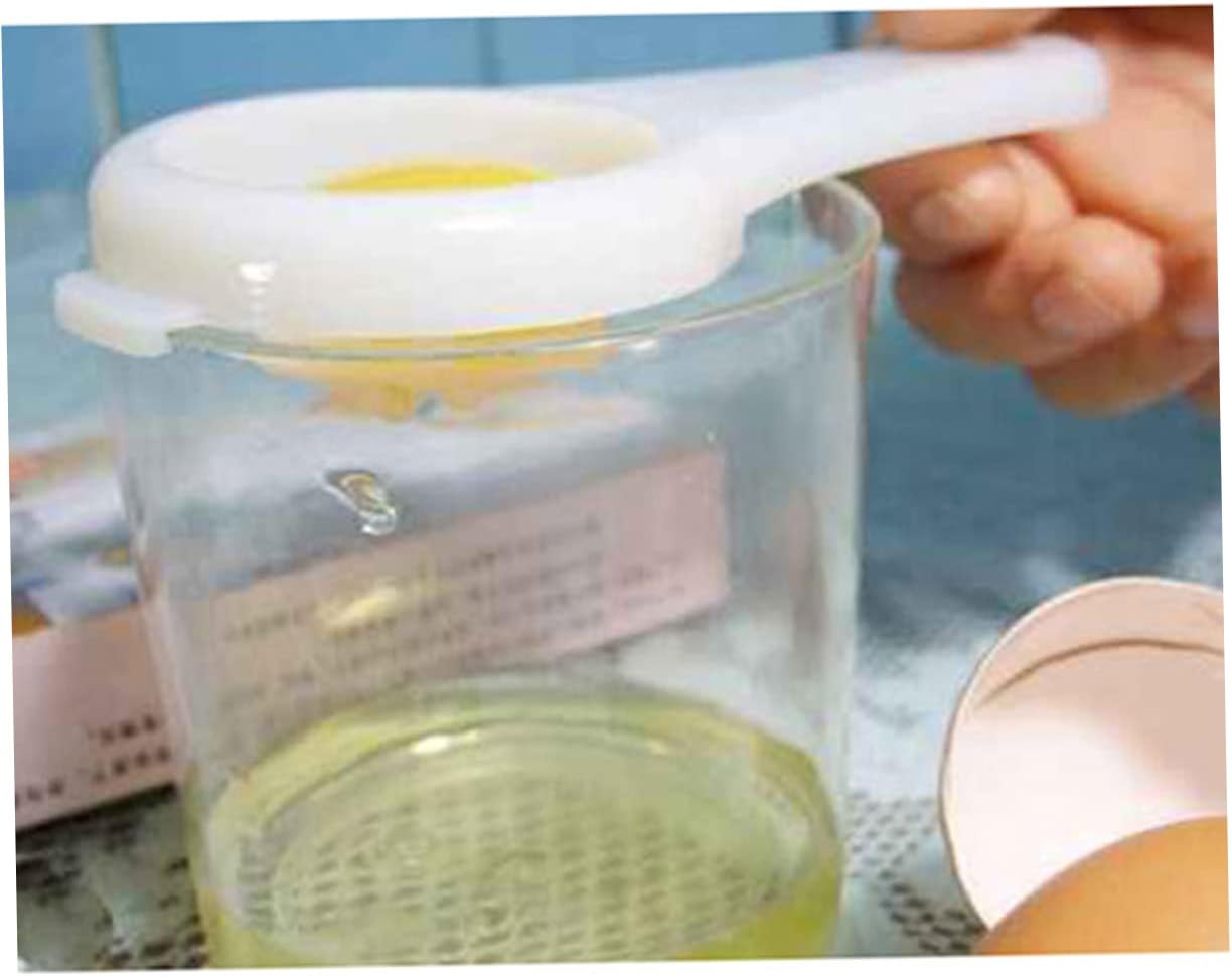 Egg Separator Sieve Plastic Yolk Extractor Sturdy and Lightweight Essential Kitchen Cooking Gadget for Egg White Division
