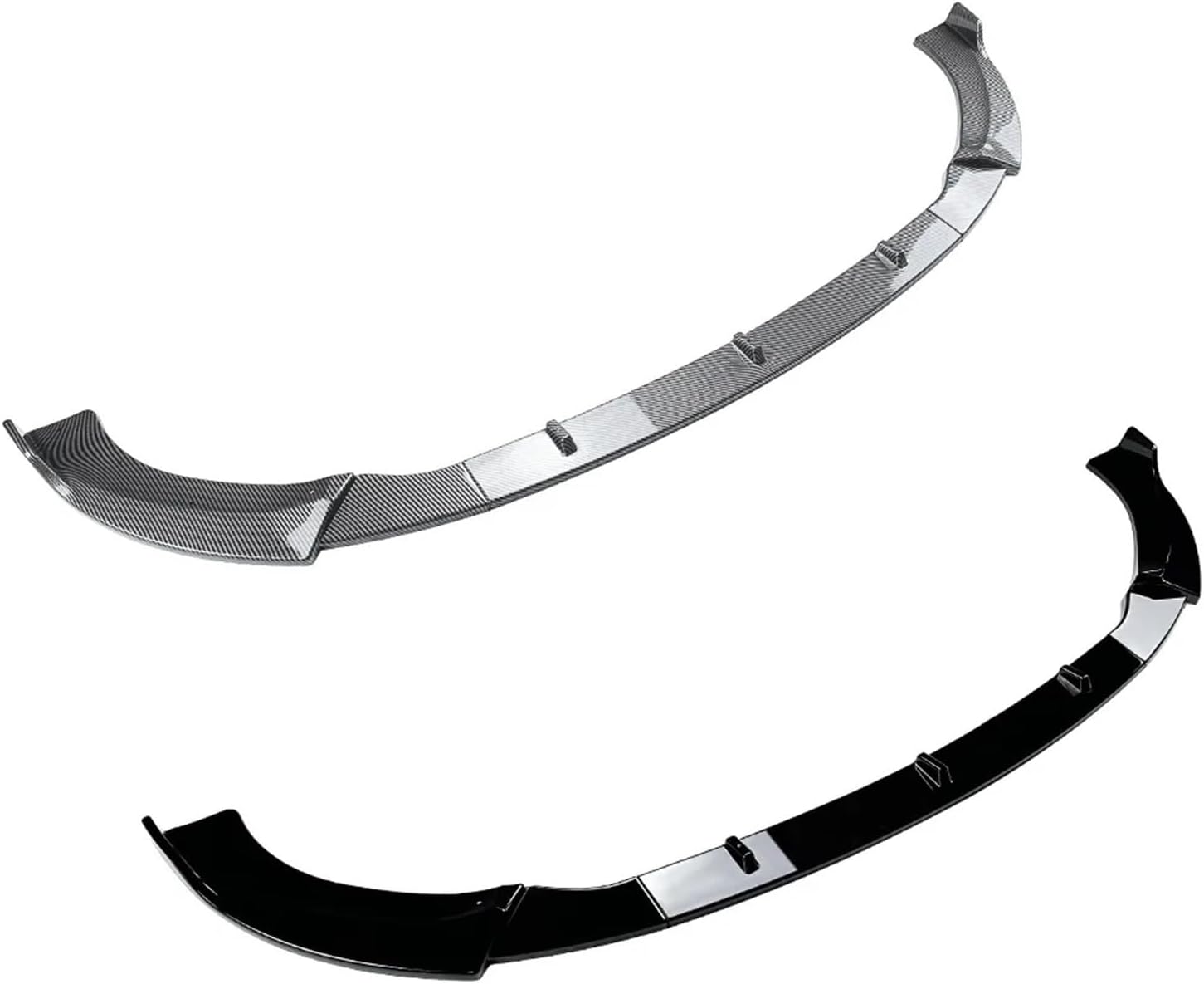 Front Bumper Lip Splitter Diffuser Spoiler Body Kit Compatible for Mercedes for Benz for CLS-Class C257 2022+ Sports Version Protector Guard Exterior(Carbon Fiber Look) (Carbon Fiber Look)