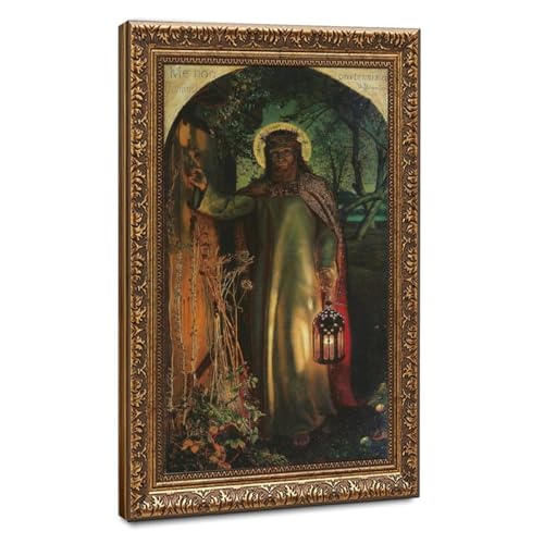 Toile Jésus Frappant William Holman Hunt - Affiche Décoration Murale Cadre Suspendu 30x45cm