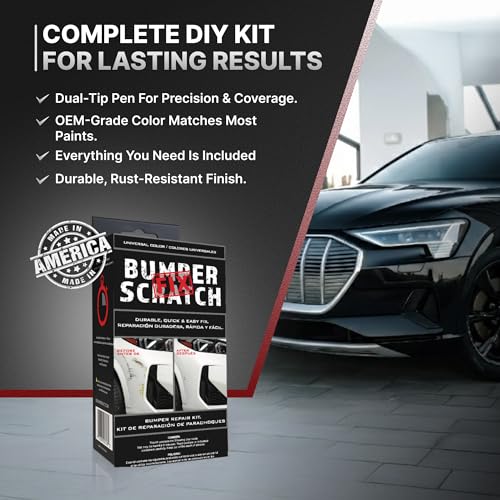 Image of Bumper Scratch Fix Clear Car Scratch Remover Kit for Bumpers, Removes Paint Transfer, Scuffs & Light Scratches, Compound, Wipes & Touch-Up Pen, Works on All Paint Colors, DIY Auto Paint Repair