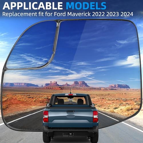 LOIYLLEN Driver Side Mirror Replacement for Ford Maverick 2022 2023 2024 - Left Side Mirror Glass, Rear View Mirrors Glass with Power Heated by LOIYLLEN - Used condition - Image 6