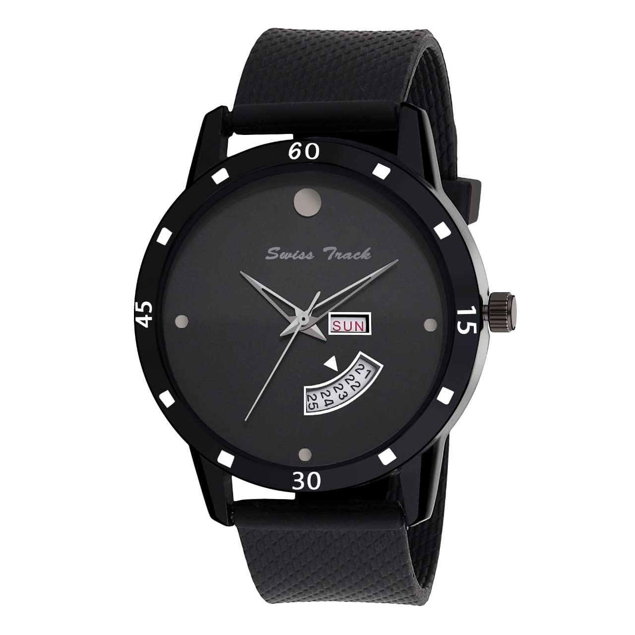 swiss track ST-80 Analogue Day & Date Watch for Mens|Boys Pack of 1 (B0BNDBQR37) Amazon Price History, Amazon Price Tracker