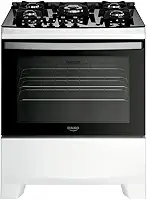 Fogão 5 Bocas Dako Supreme Glass Mesa De Vidro Branco Bivolt