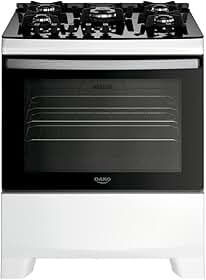 Fogão 5 Bocas Dako Supreme Glass Mesa De Vidro Branco Bivolt