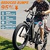 FREESKY Electric Bike for Adults, 35MPH & 105Miles Long Range Ebike, 1600W Motor, 48V 25AH, Step Thru Ebike 26'' Fat Tire Full Suspension Electric Mountain Bike with Rear Basket for Man/Women #3