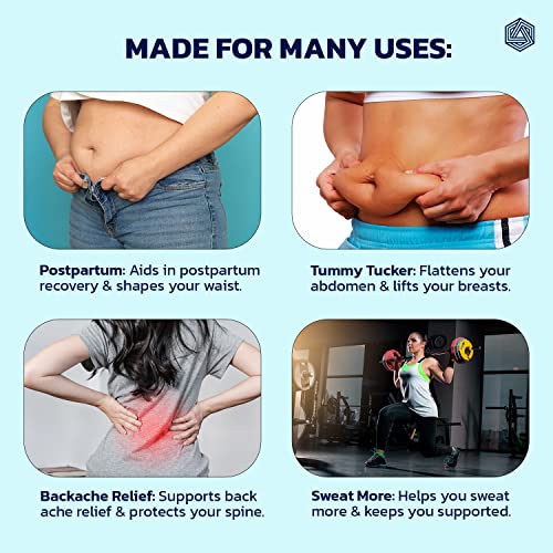 Boldfit Waist Trainer Belt for Women & Men - Tummy Tucker Shapewear, Slimming Belt, Belly Shaper