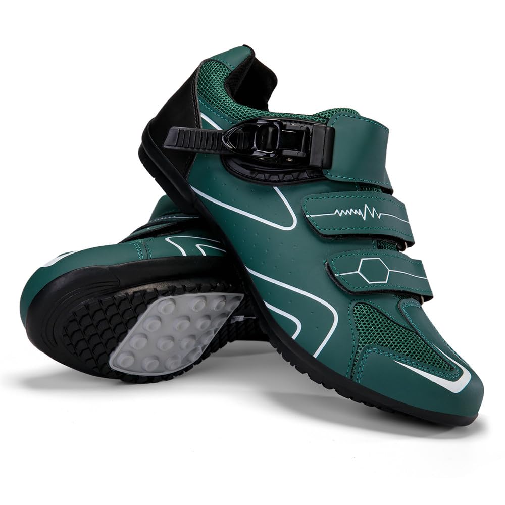 Hixingo Zapatilla de Ciclismo Hombre MTB Mujere Zapatos Bicicleta de Carretera Montaña Exterior con Suela de Goma, Unisex Autopista Zapatillas de Ciclismo 36-47 EU