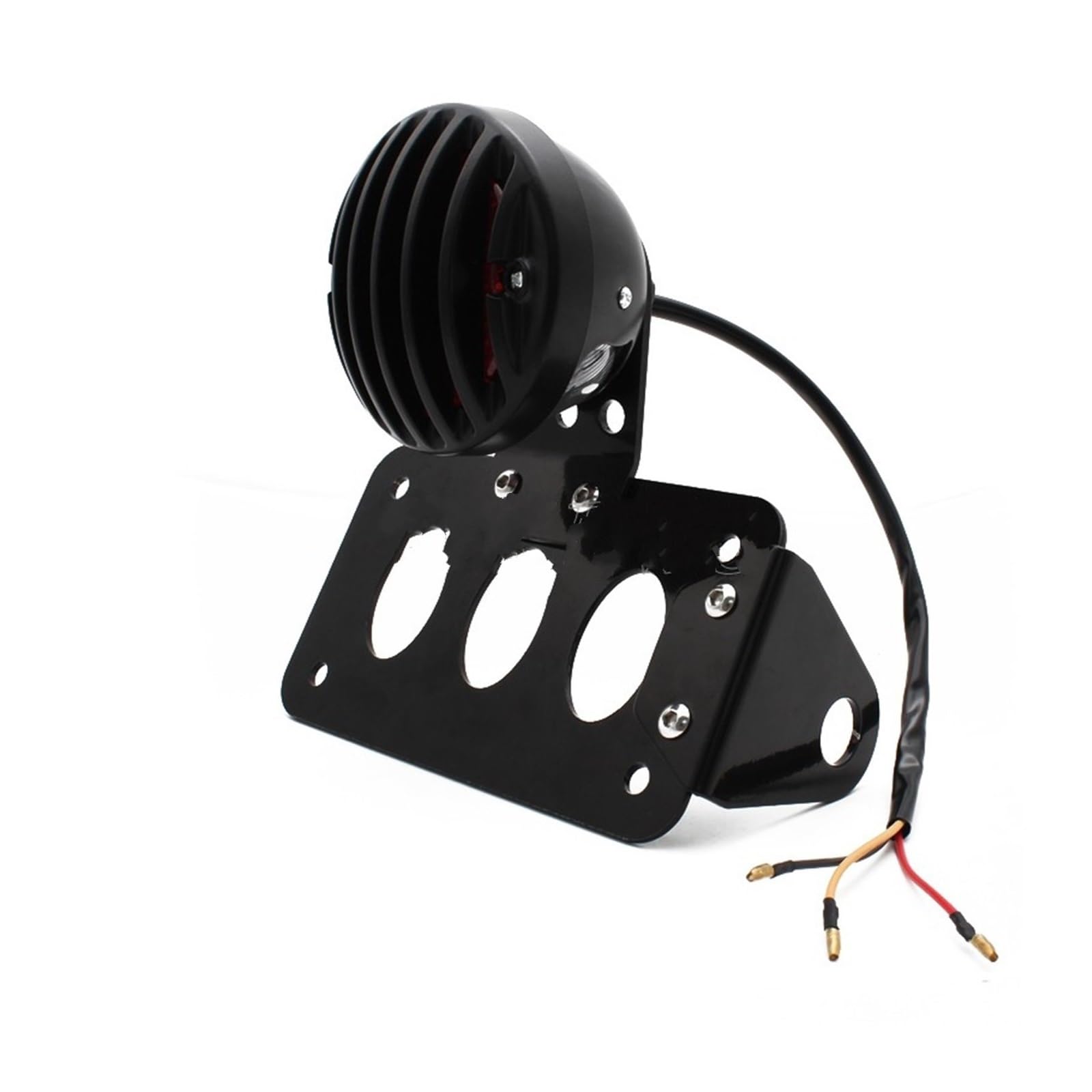 Phare Avant Moto pour Sportsters Bobbers Choppers Feu Stop Arrière Latéral avec Support Plaque D'immatriculation LED Phares Avant