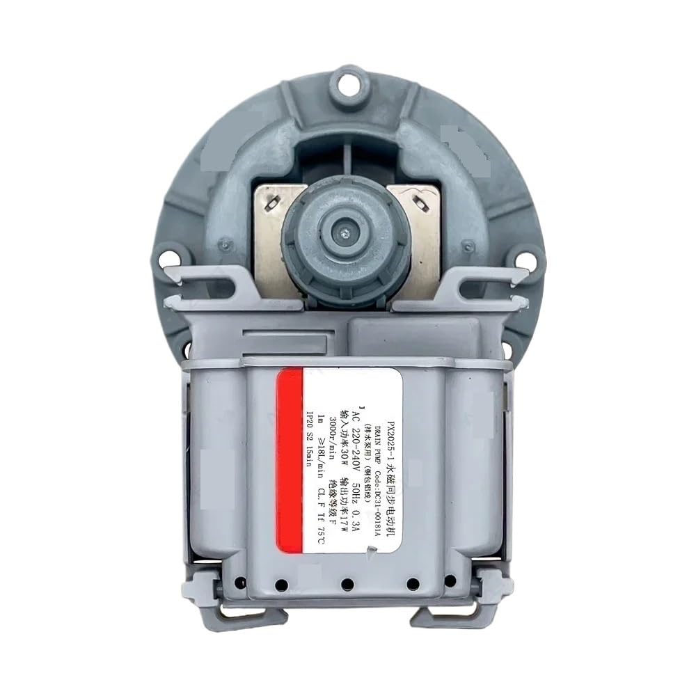 Hizon 1Pcs Washing Machine Drain Pump Motor,Compatible For Samsung, Px2025-1 220-240V 50Hz 30W 3000R/Min Dc31-00181A Washer Drainage Parts