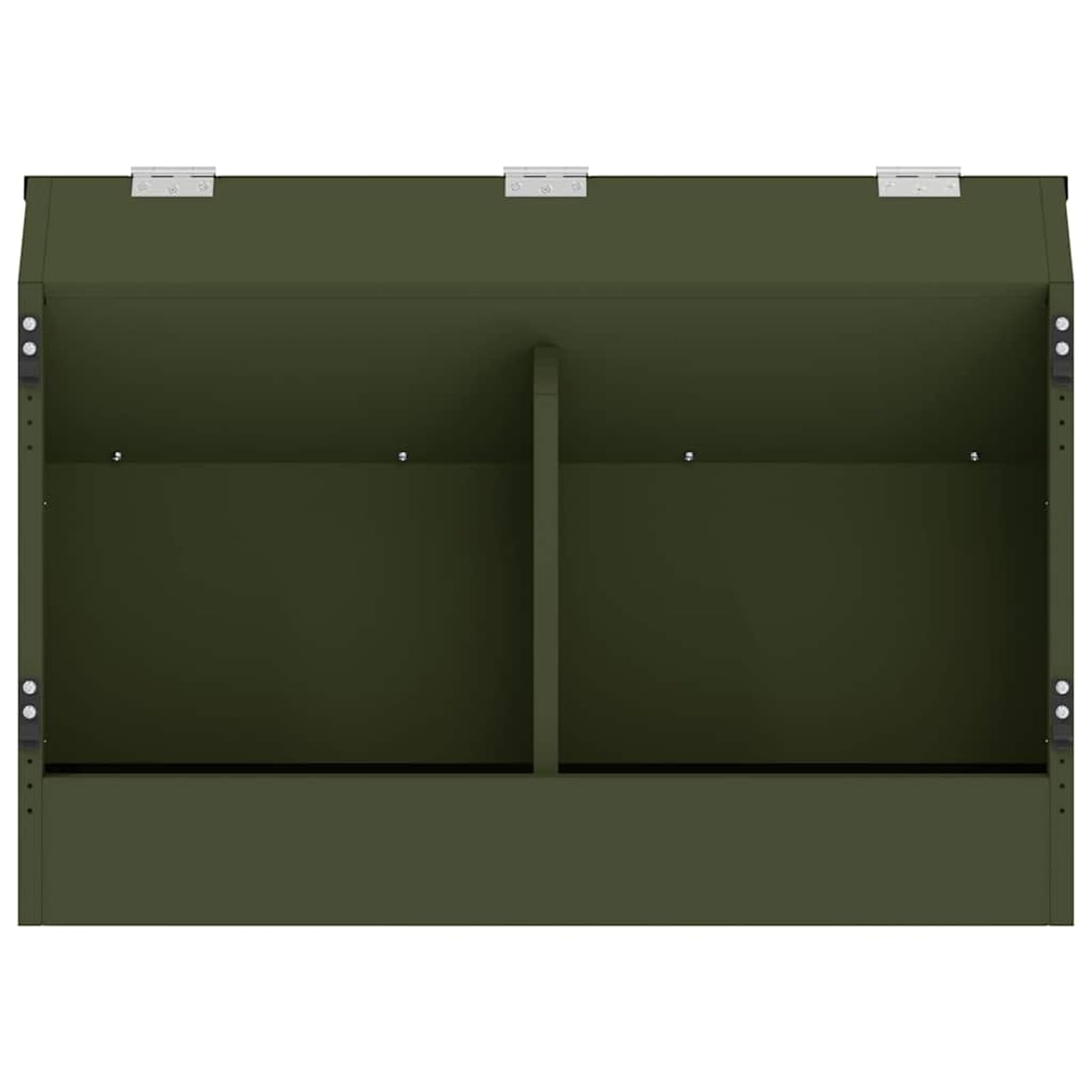 Gecheer Kaninchenfutterautomat Olive Grün, 64,5 x 25,5 x 45,5 cm, Stahl, für drinnen und draußen