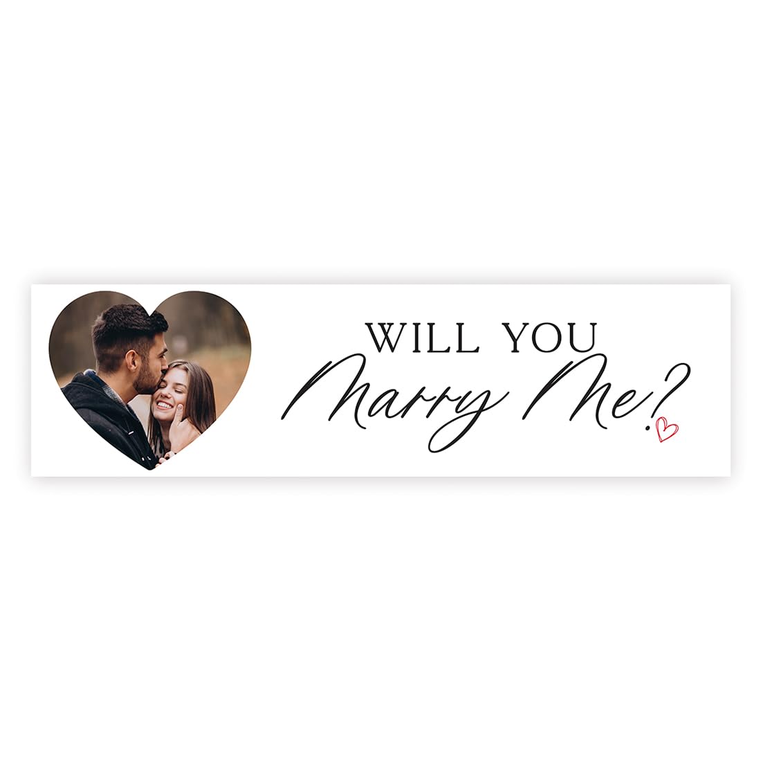 Andaz Press Custom Will You Marry Me Sign Banner, Heart Framed Photo Personalized Proposal Decorations, Will You Marry Me Decorations, Valentine's Day