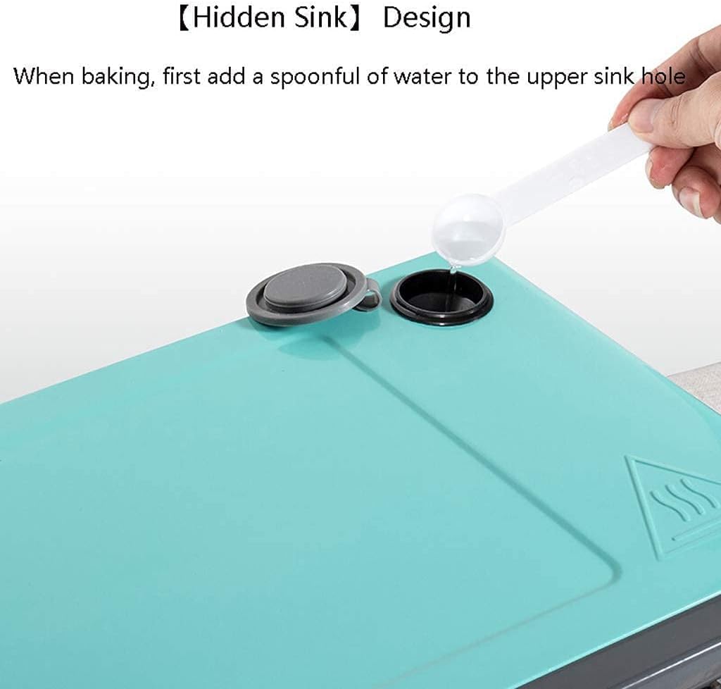 Home Steam Mini Desktop Steaming and Baking All-in-one Oven 14L Full Temperature Type Independent Temperature Adjustment Baking Up and Down Temperature Setting 0-250 ℃ and 60 Minutes Timer C Aestheti