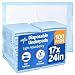 Medline Light Absorbency 17" x 24" Fluff Disposable Underpad, Great For Changing Table and Surfaces, 300 Per Case