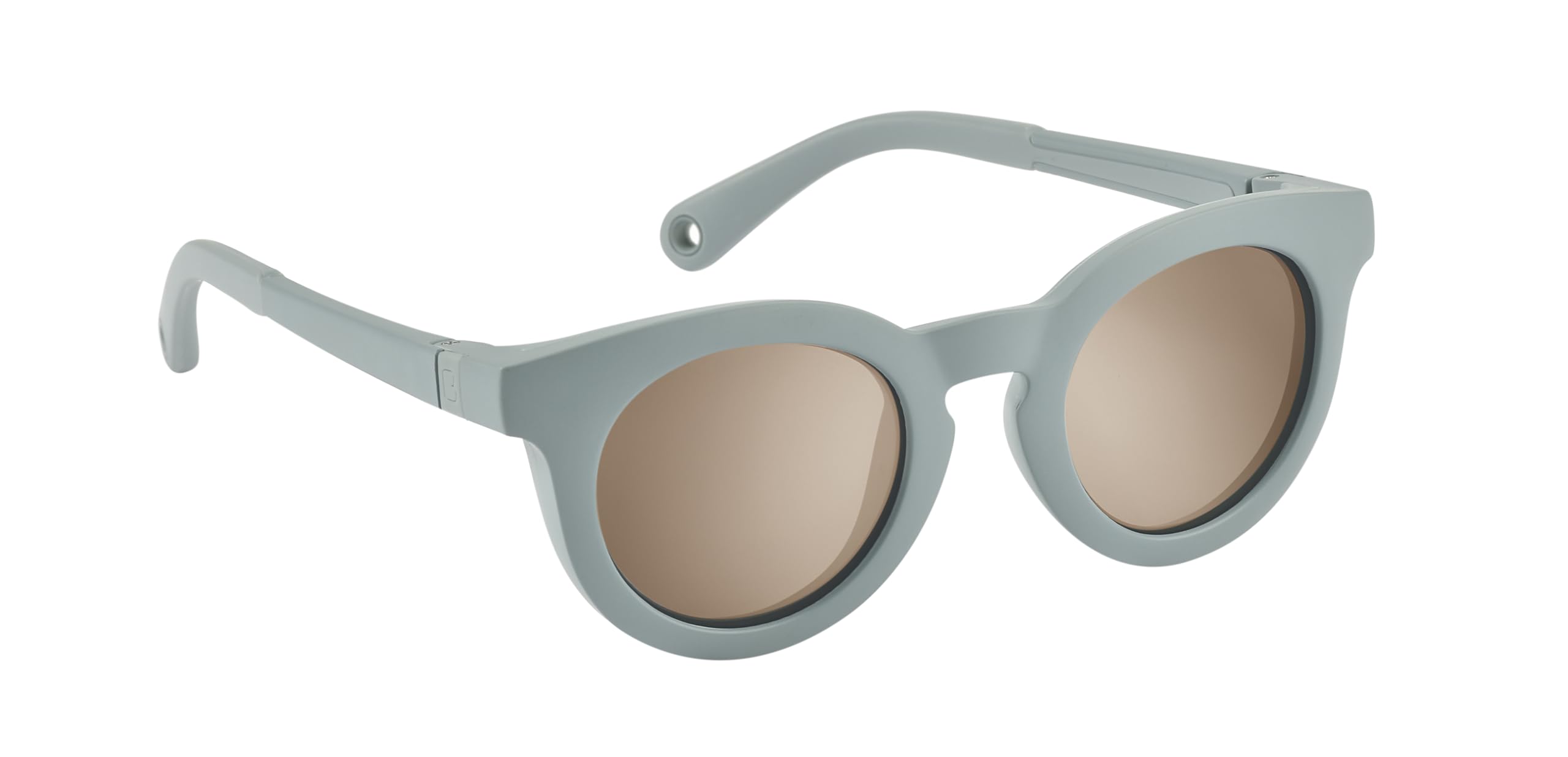 BEABA, Lunettes de Soleil pour Enfant 2-4 Ans, Protection 100 Pour cent UV - CAT 3, Protection Latérale, Confort Optimal, Branches Ajustables 360 degré, Adapable à la Vue, RETRO Happy Baltic Blue