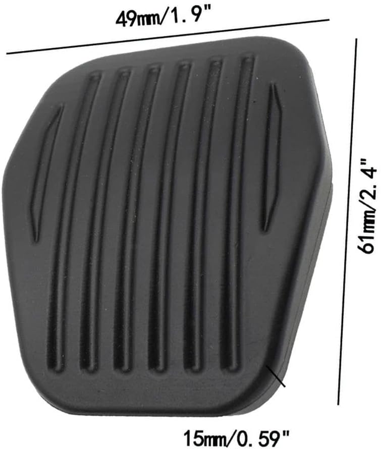 Car Pedals Car Clutch Brake Pedal Rubber Pad Cover Brake Clutch Pedal Pad Replacement for F&ord for Focus for C-Max 2003 2004 2005 2006 2007 2008 2009 Car Pedal Cover