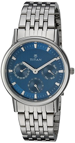 Titan Women's Quartz Watch with Analog Display and Stainless Steel Bracelet 2557SM03