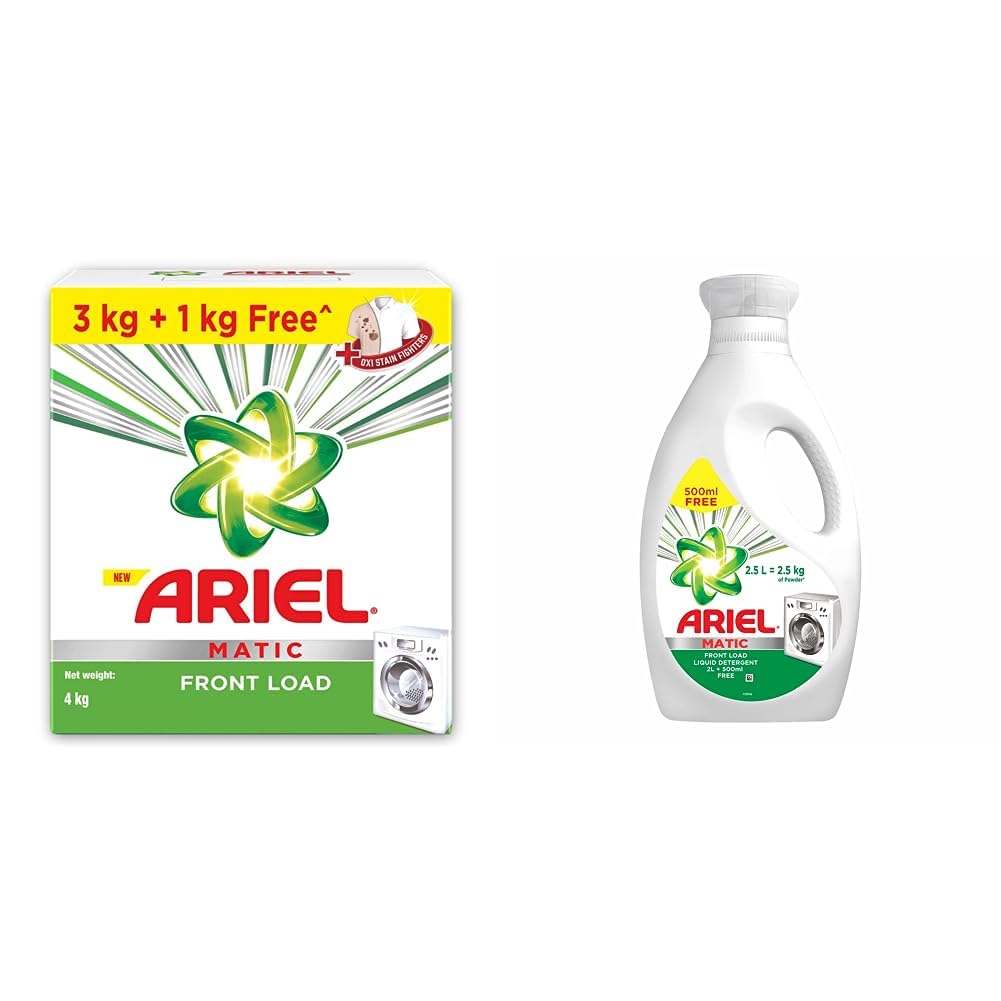 Buy Ariel Matic Front Load Detergent Washing Powder 3 KG + 1 KG Free