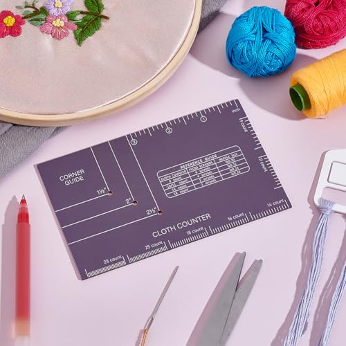 Outil de point de croix en acier durable jauge d'angle de précision pour patchwork - 4