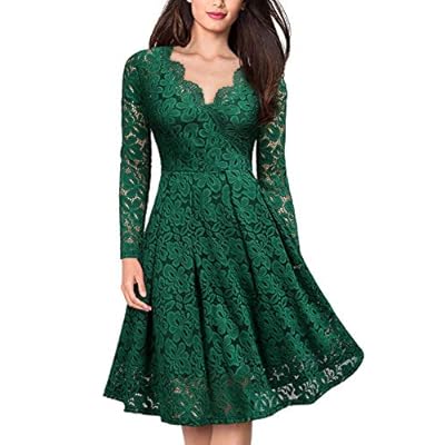 olive green lace dress
