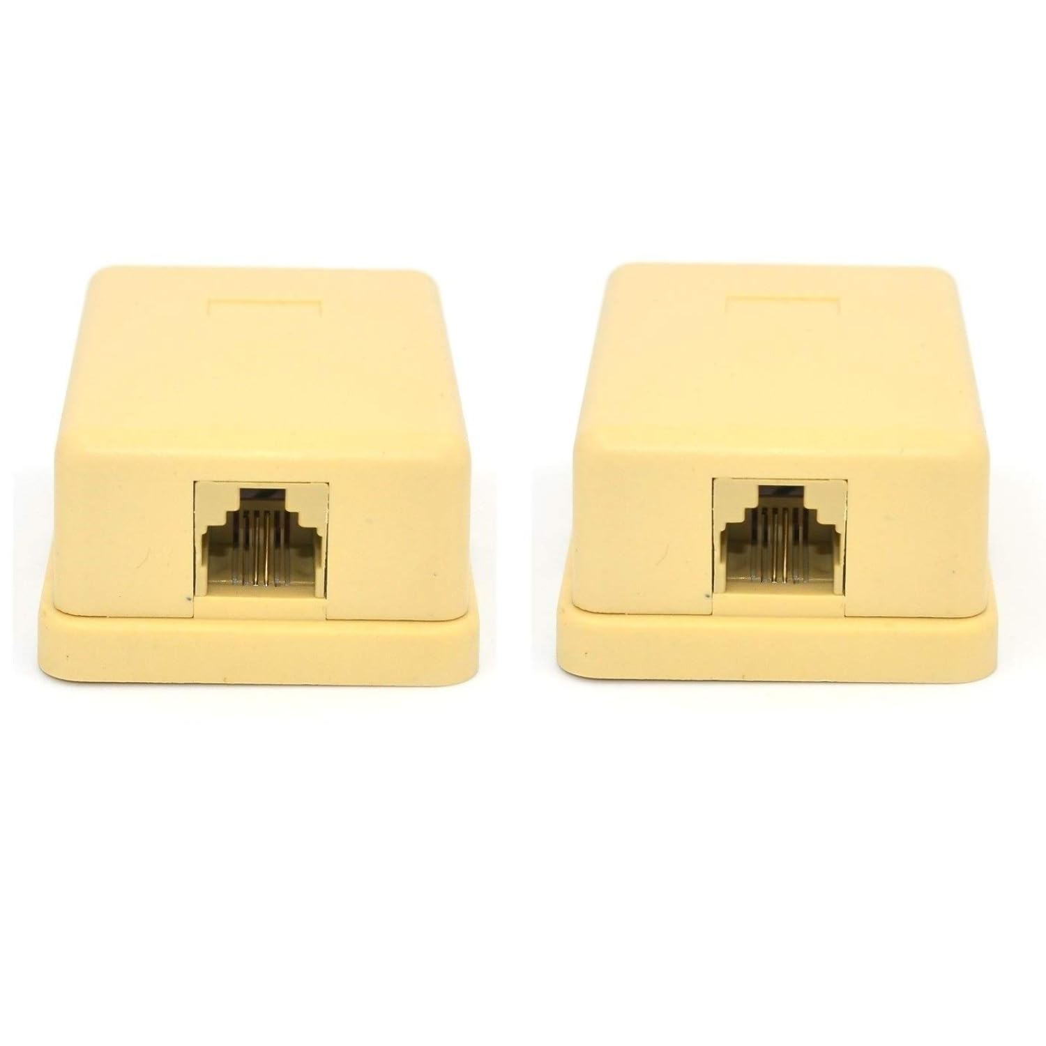 Single Port RJ11 Telephone Rosette Junction Surface LAN Adapter (Pack of 2)-image-49