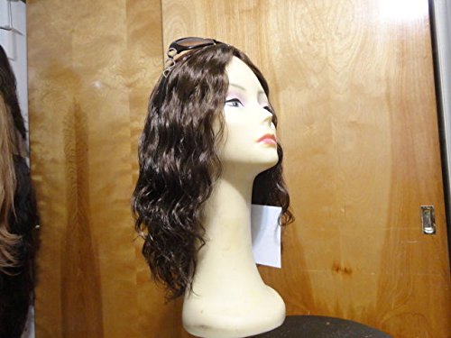 Malky wigs Sheitel European Multidirectional Human Wavy Wig Medium Brown 10-6-8