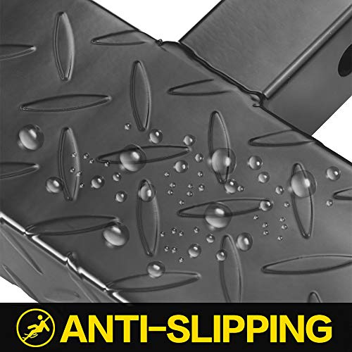 Kaycentop Universal Hitch Step Anti Slip And Rust Towing Bumper Guard Black Hitch Steps For Most Cars Suv Trucks Pickups With Pin Fits 2 Inch Receivers #TOP3