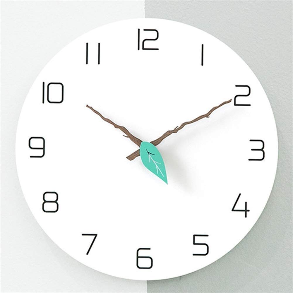 Horloge murale decorative violette pour supprimer le tic-tac dans la chambre
