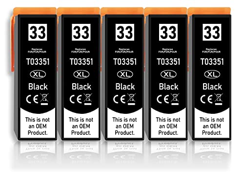 Multipack Epson 33XL lot de 5 encres pour imprimer vos dossiers familiaux sur XP-540 ou XP-635