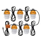 DuraDrive 50 ft. 14/2 SJTW 10,000-Lumen 5,000K IP65 5-Lamp LED String Work Lights