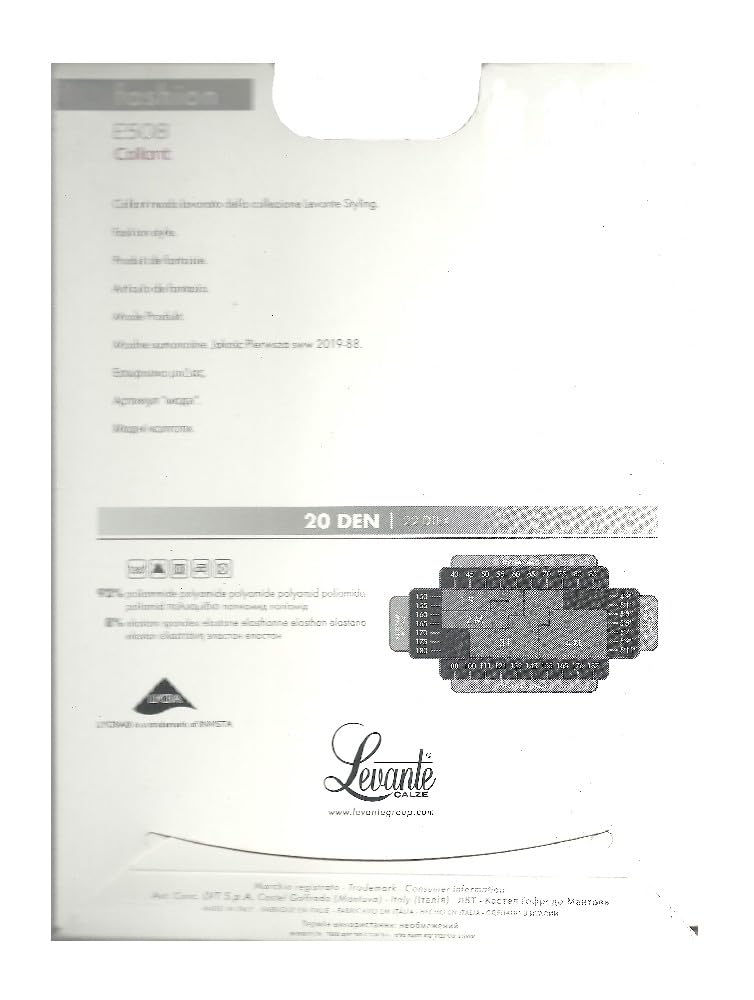 Levante Rajstopy damskie 20 den obrobione E508 COLLANT