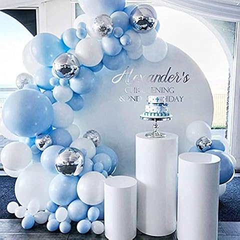 Baby Shower Decorations (144 Pieces Premium Kit), Latex Balloons Colorful Balloon Party Kit Supplies for Wedding Birthday Thanksgiving, Halloween, Christmas, New Year Party Cover