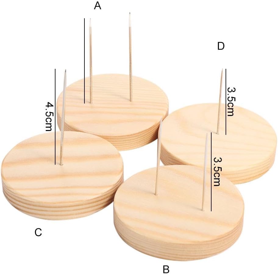 Crochet Stand, Mini Metal Stands for Crochet Doll Show Support Bracket Display Needle Base Portable Figures(A)