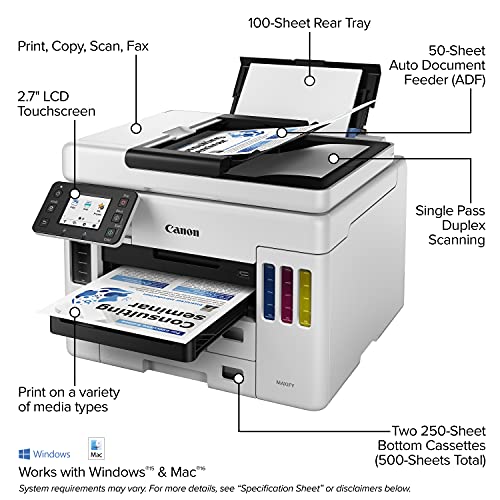 Canon Maxify Gx7021 Wireless Megatank Small Office All-In-One Printer #TOP1